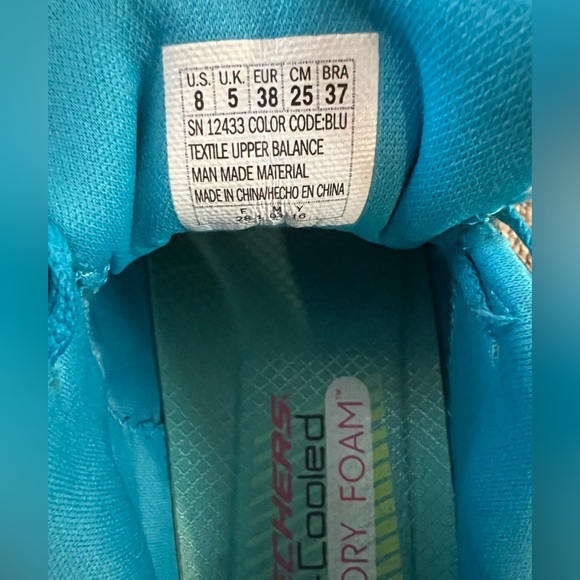 Skechers Women's Burst Fashion Sneakers Blue - Picture 6 of 6